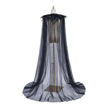 Evil Queen Cosplay Super Villain Cloak Steampunk Feather Collar Witch Cape