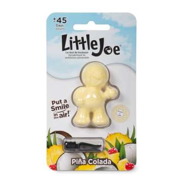Little Joe 96412 Pina Colada Scent Car Air Freshener Clip Provides Long-Lasting Freshness in a Compa...