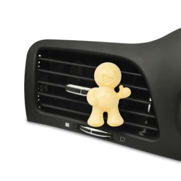 Little Joe 96412 Pina Colada Scent Car Air Freshener Clip Provides Long-Lasting Freshness in a Compact Design, Fights Odors for up to 45 Days, Cute Car Odor Eliminator, Non-Toxic, Pack of 1