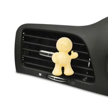 Little Joe 96412 Pina Colada Scent Car Air Freshener Clip Provides Long-Lasting Freshness in a Compact Design, Fights Odors for up to 45 Days, Cute Car Odor Eliminator, Non-Toxic, Pack of 1