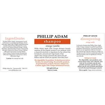 Phillip Adam Orange Vanilla Shampoo and Conditioner Set for All Types of Hair – Apple Cider Vinega...