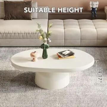 Guyii Oval Coffee Table, Modern Design for Every Space