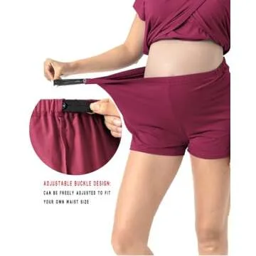 Rnxrbb 3 Piece Postpartum Nursing Pajamas Set Double Layer Maternity Breastfeeding Pjs Sleepwear for Women,Purple Red L