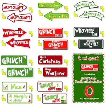 20PCS Unique Christmas Tree Ornaments for Holiday Cheer