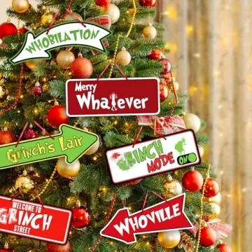 20PCS Unique Christmas Tree Ornaments for Holiday Cheer