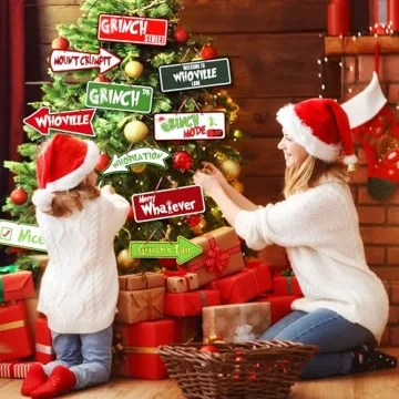 20PCS Unique Christmas Tree Ornaments for Holiday Cheer
