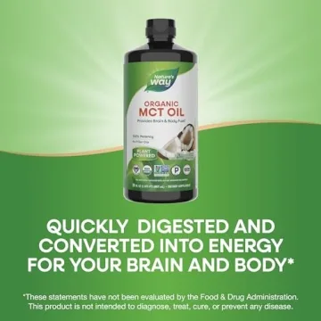 Nature's Way Organic MCT Oil for Energy & Focus