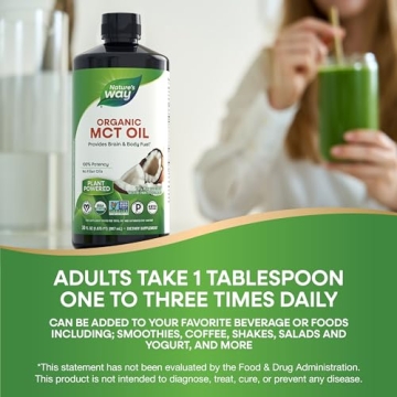 Nature's Way Organic MCT Oil for Energy & Focus