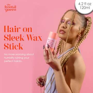 The Frontal Queen Hair on Sleek Wax Stick, Hair Wax Stick for Women, Wax Stick for Hair, Non-Greasy ...