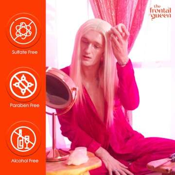 The Frontal Queen Hair on Sleek Wax Stick, Hair Wax Stick for Women, Wax Stick for Hair, Non-Greasy Styling WaxTexture, Shapes, Repair Frizz, Edge Control Frizz Hair Wax Stick - 2.6 oz