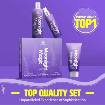 Spa Luxetique Spa Gift Sets for Women, Body Spray for Women, 3 Pcs Lavender Relaxing Spa Kit with Sh...