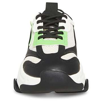 Shop Steve Madden Womens Possession Sneakers in Black/Green