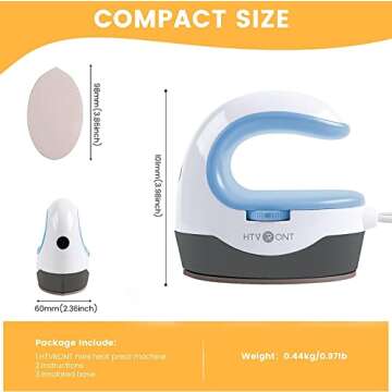 HTVRONT Mini Heat Press Machine for T Shirts & Crafts