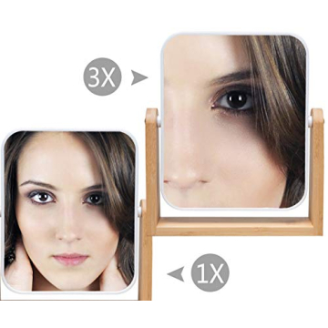 Buy YEAKE Vanity Makeup Mirror with Bamboo Stand Online