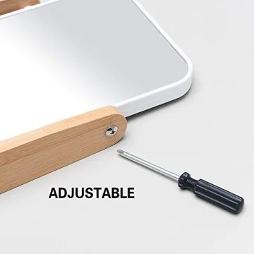 Buy YEAKE Vanity Makeup Mirror with Bamboo Stand Online