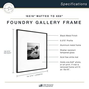 MCS Foundry Metal Gallery Wall Frame - 18x18 Inch
