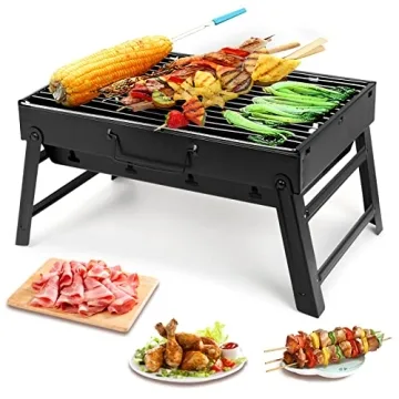 Portable Charcoal Grill for Camping and Tailgating