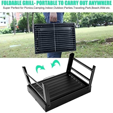 Portable Charcoal Grill for Camping and Tailgating