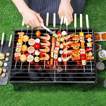 Portable Charcoal Grill for Camping and Tailgating