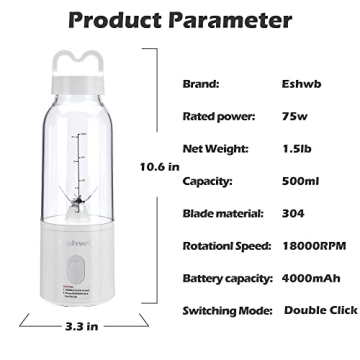 Eshwb Portable Blender for Healthy Shakes Anywhere