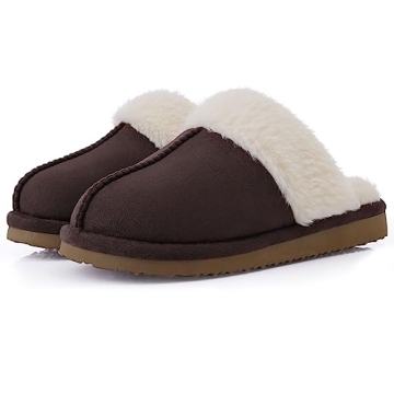 Litfun Women's Fuzzy Memory Foam Slippers - Cozy and Stylish for Comfort