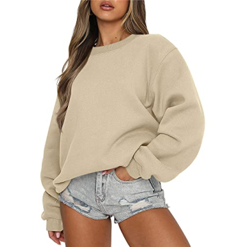 ANRABESS Women's Oversized Fleece Pullover - Cozy Y2K Style Hoodie