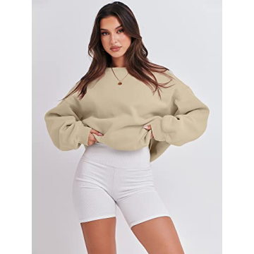 ANRABESS Women's Oversized Fleece Pullover Y2K Hoodie