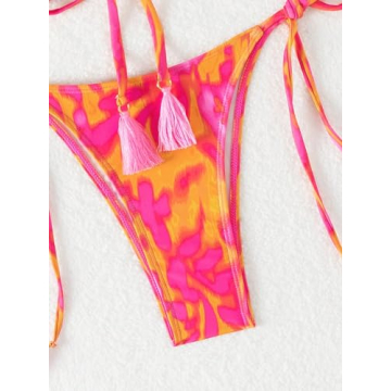 GORGLITTER Floral Bikini Set - Stylish & Adjustable Fit