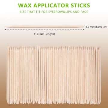 200 Premium Orange Wood Nail Sticks for Manicures