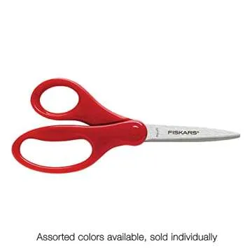 Fiskars 7" Student Scissors for Kids 12-14 - Scissors for School or Crafting - Back to School Supplies - Color May Vary
