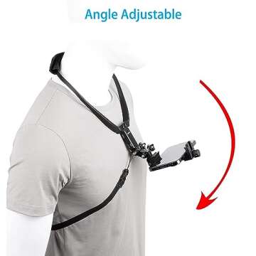 Pellking POV Smartphone Mount Kit for Action Cameras & Vlogs