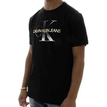 Calvin Klein Men's Big and Tall Ck Logo T-Shirts