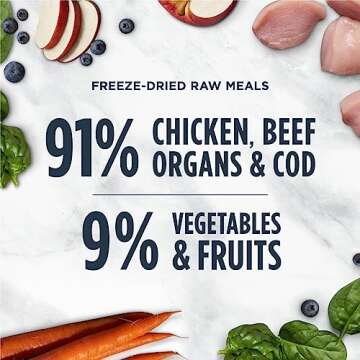 Instinct Kitten Freeze Dried Raw Meals, Natural Dry Cat Food, Grain Free - Cage Free Chicken, 9.5 oz. Bag