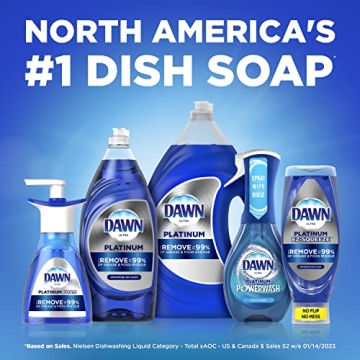 Dawn Platinum Dish Soap, Grease Cleaning Power, 3x24oz