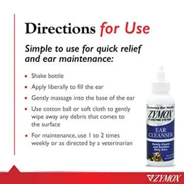 Zymox Ear Cleanser with Bio-Active Enzymes for Pets