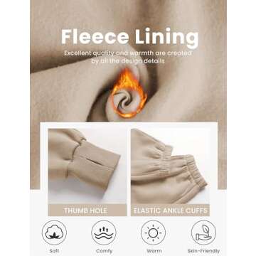 UANEO Women Cozy 2 Piece Hoodie & Jogger Set for All Occasions