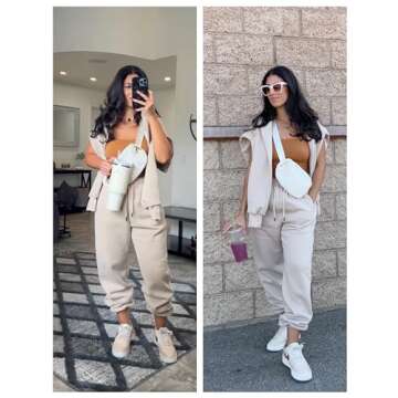 UANEO Women 2 Piece Comfort Sweatsuit Set