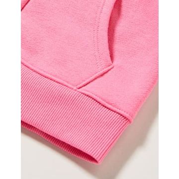 Cozy Girls Bright Pink Fleece Zip-Up Hoodie