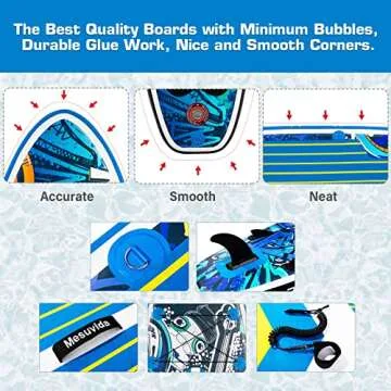 Mesuvida Inflatable Stand Up Paddle Board - Full Accessories