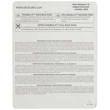 EBC Brakes FA390HH Disc Brake Pad Set for Optimal Performance