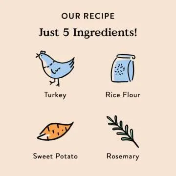 Bocce's Bakery Jerky Stick Dog Treats, Wheat-Free, Made with Limited-Ingredients, Baked in The USA with No Added Salt or Sugar, All-Naural & High-Protein, Turkey & Sweet Potato, 4 oz