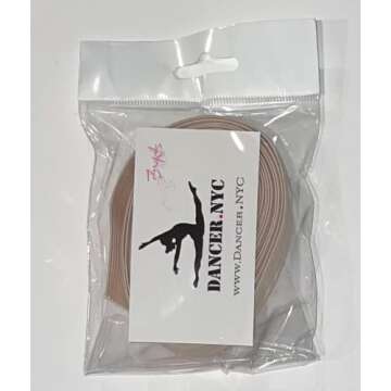 Pillows for Pointes Solid Pointe Shoe Elastic - 3 Yards - Universal Pink