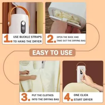 SL Nevnmoe Mini Portable Clothes Dryer for Convenient Laundry