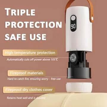 SL Nevnmoe Mini Portable Clothes Dryer for Convenient Laundry