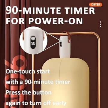 SL Nevnmoe Mini Portable Clothes Dryer for Convenient Laundry