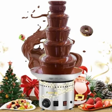 Flyseago 5-Tier Chocolate Fountain - 18Lbs Capacity for Parties & Events
