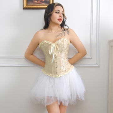 Adjustable Frawirshau Corset Tops for Women | Vintage Style