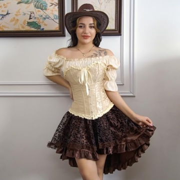 Adjustable Frawirshau Corset Tops for Women | Vintage Style