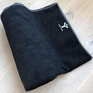 YOGA · MATE Perfect Yoga Towel Super Soft, Sweat Absorbent, Non-Slip Bikram Hot Yoga Towels | Best Size for Mat - Ideal for Hot Yoga & Pilates!