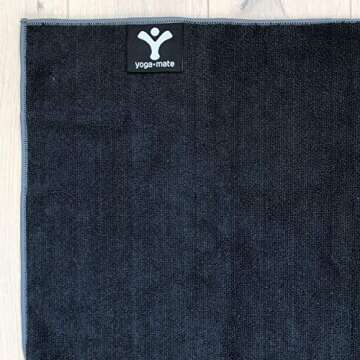 YOGA · MATE Perfect Yoga Towel Super Soft, Sweat Absorbent, Non-Slip Bikram Hot Yoga Towels | Best Size for Mat - Ideal for Hot Yoga & Pilates!